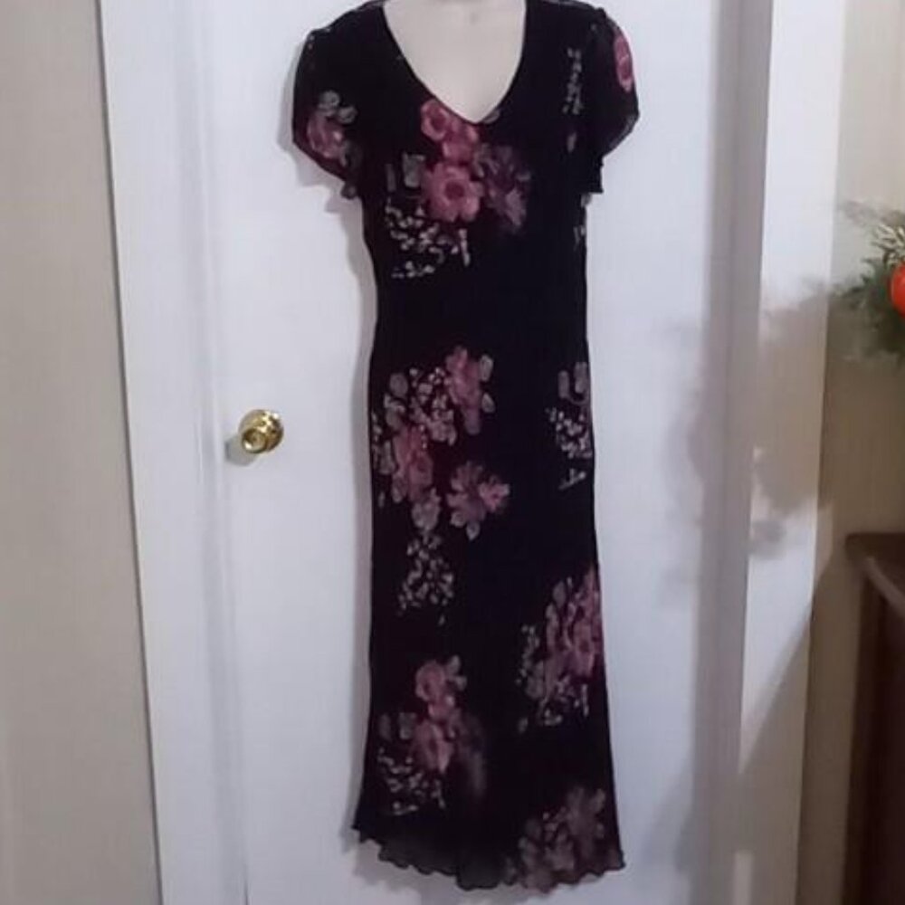 Eva Blue | Vintage Beaded Roses whimsigoth plus size dress